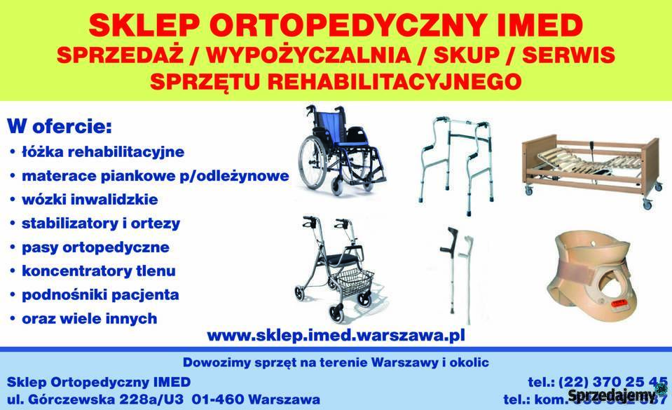 Łóżko Rehabilitacyjne Elektryczne na pilota Warszawa