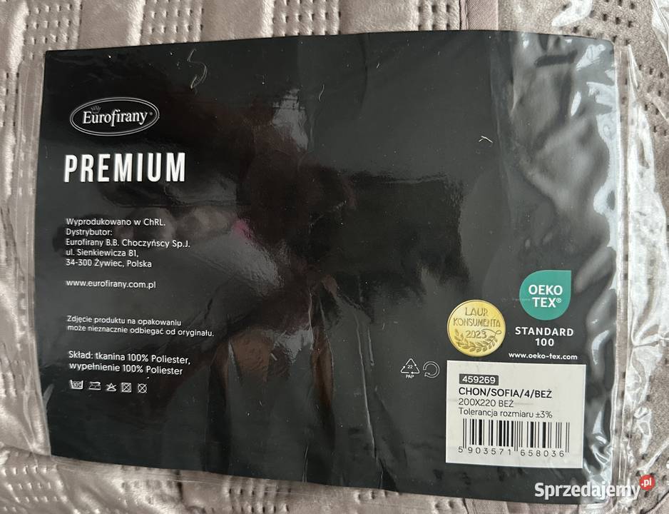 Narzuta welwetowa premium EUROFIRANY 200x220 Łódź