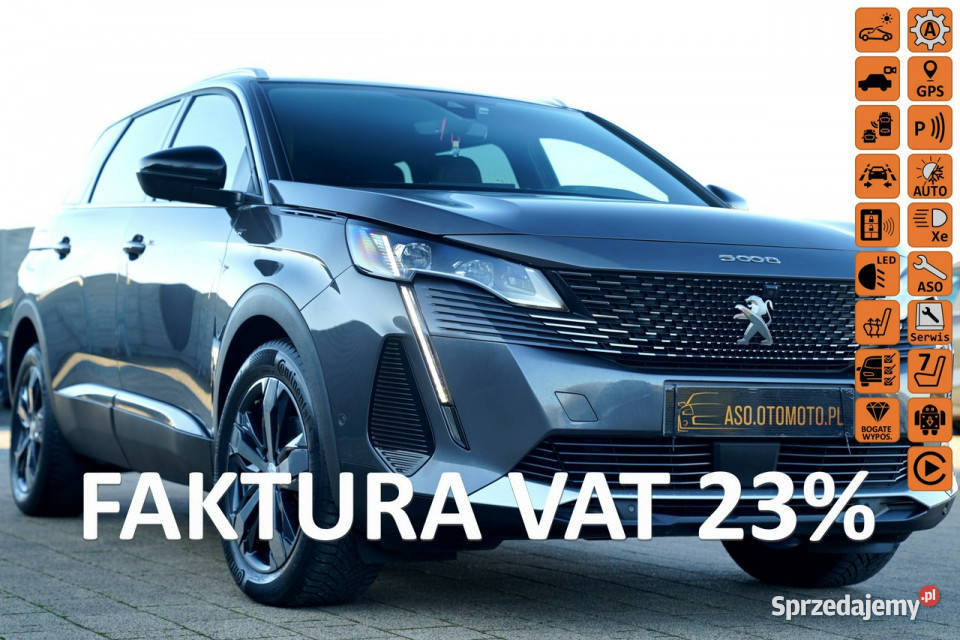 Peugeot 5008 GT kamery Skora Nawi blis GRIP światła do jazdy dziennej Otmuchów