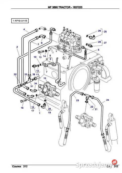 Katalog części MF 3690 massey ferguson Pozostałe łódzkie Zduńska Wola