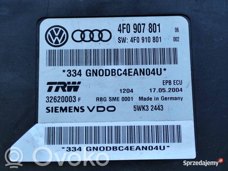 AUDI A6 S6 C6 STEROWNIK MODUŁ HAMULCA RĘCZNEGO