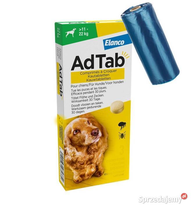 Adtab tabletka na pchły kleszcze psa 1122 Bolesławiec