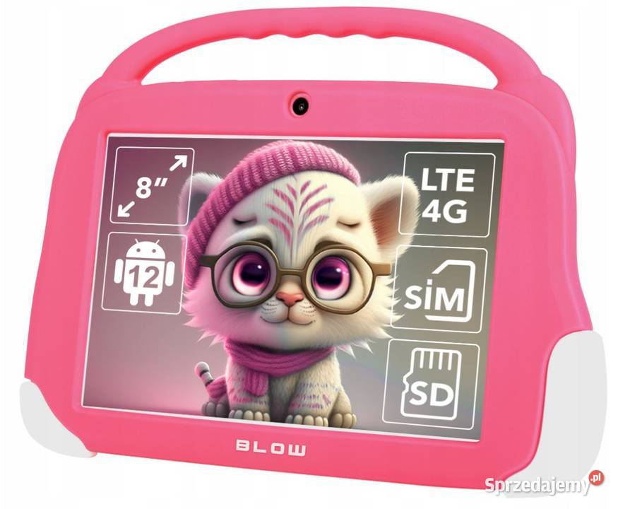 Tablet Edukacyjny Dzieci KIDSTAB 8 4G 64GB różowy Białystok