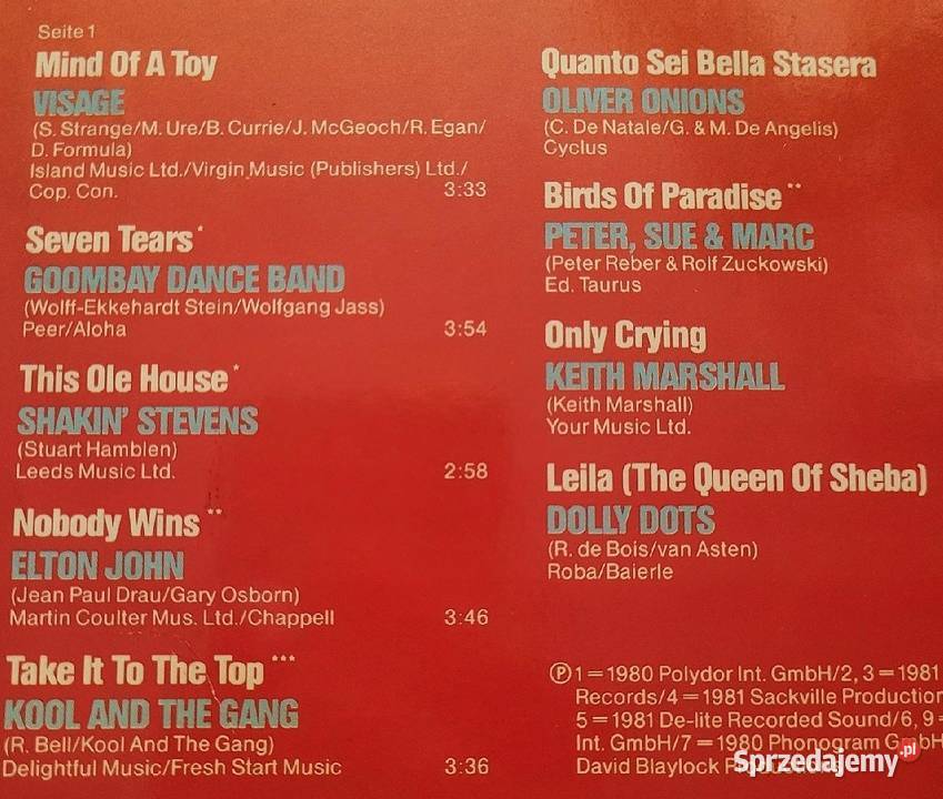 High Life Original Top Hits ABBA Shakin Stevens Chełmno