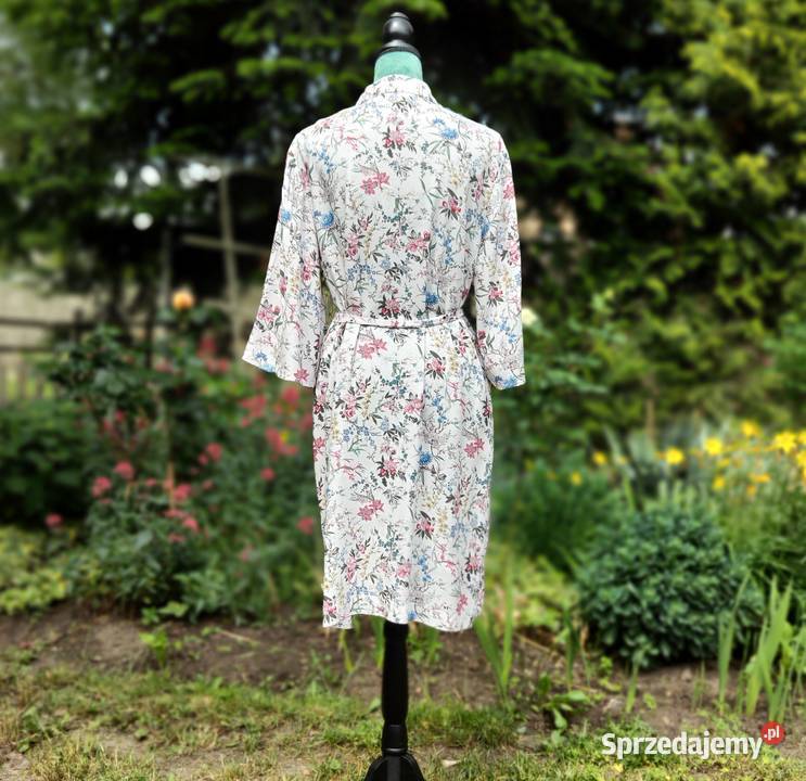 Sukienka HM 46 3XL wiskoza kwiaty floral łączka sprzedam
