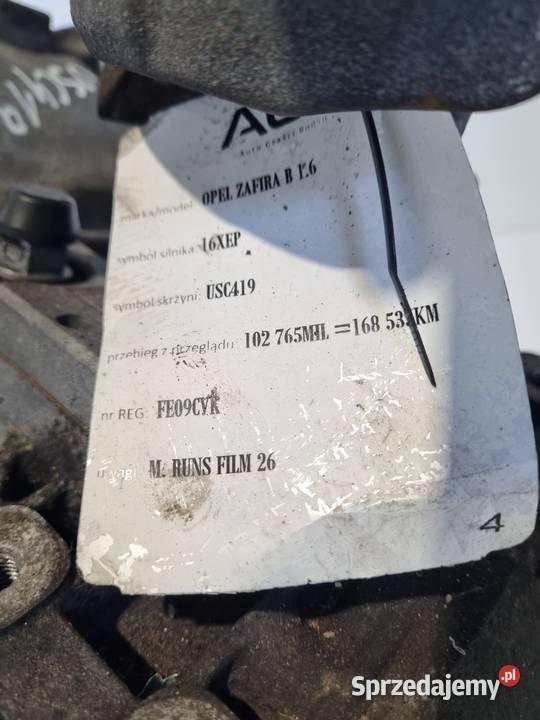 SKRZYNIA BIEGÓW Opel Zafira B 16 16V manualna Chełm
