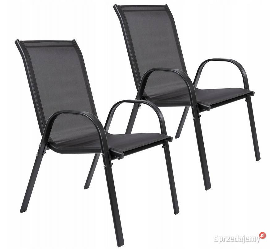 Zestaw 2 krzeseł nowoczesne metalowe krzesło Poznań sprzedam
