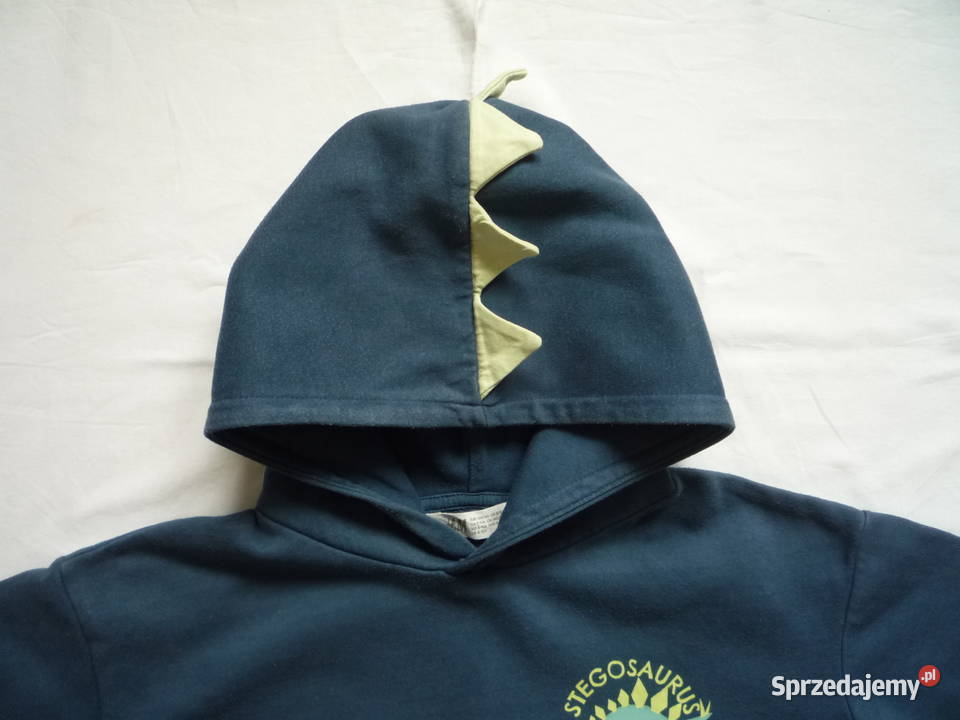 HM 134 Granatowa Bluza dresowa kangurka Dinozaur Szczecin