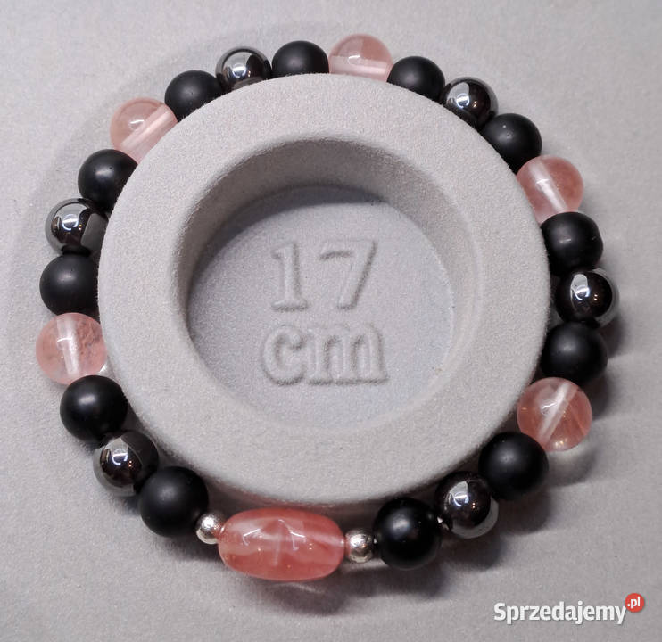 Bransoletka z kwarcu truskawkowego KWARC sprzedam