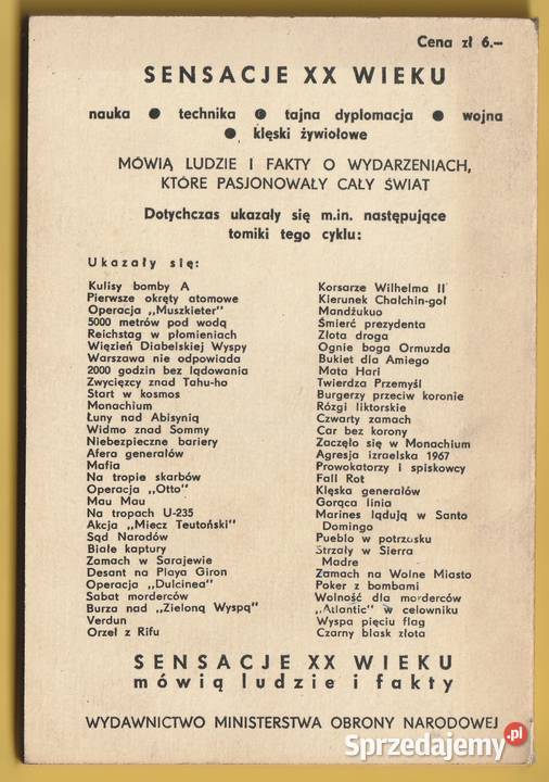 SENSACJE XX WIEKU TAJNE ARSENAŁY KAZIMIERZ ORSKI Łódź