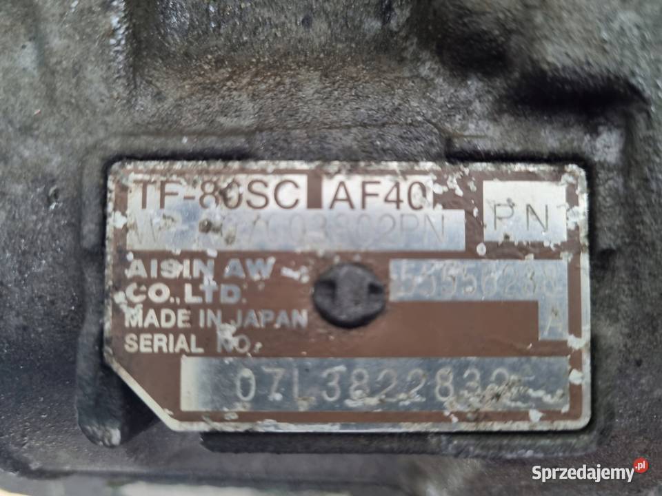 AUTOMATYCZNA SKRZYNIA BIEGÓW Opel Astra III H 19