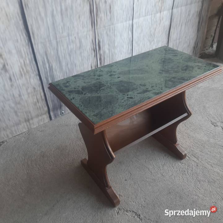 stolik kawowy gazetnik blat marmur 992