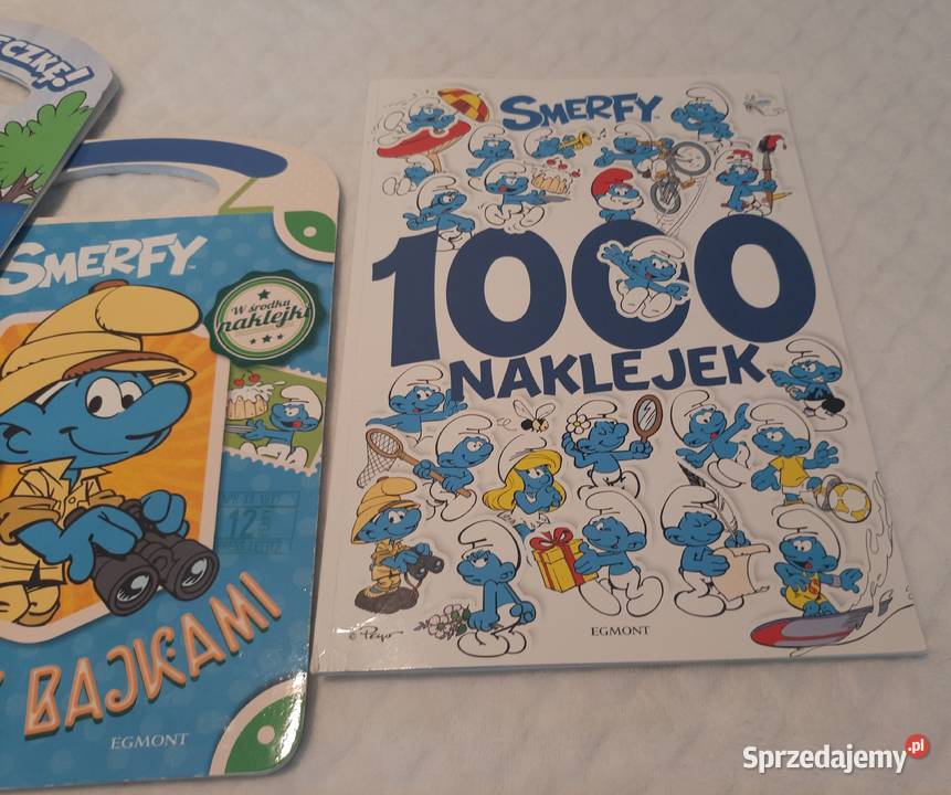 Smerfy teczka biblioteczka zestaw 3 książeczek śląskie Czeladź