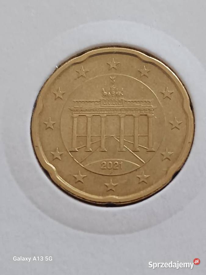 20 Eurocentów Niemcy 2021 r men F Numizmatyka Konin