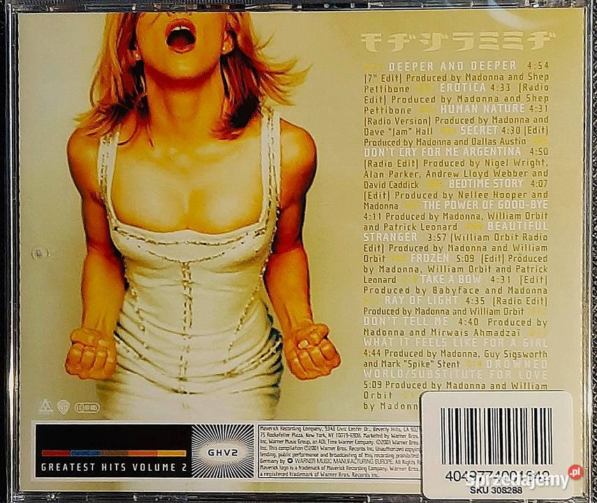 CD Nowa Album CD MADONNA Album Greatest Hits CD CD Płyty i kasety