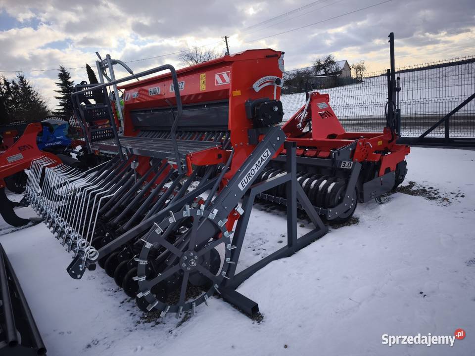 Zestaw Uprawowosiewny Nabudowany EuroMasz 3m Siewniki i sadzarki Lubartów sprzedam