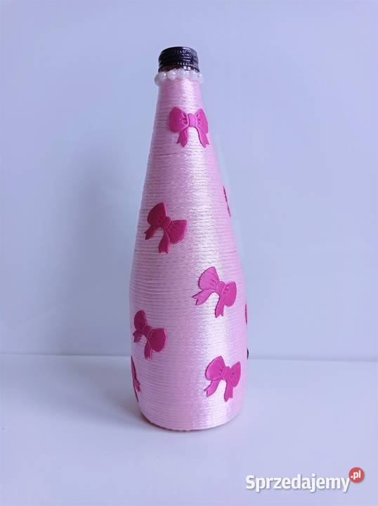 Butelka ręcznie zdobiona Baby Girl 750 ml Baby Pozostałe Katowice