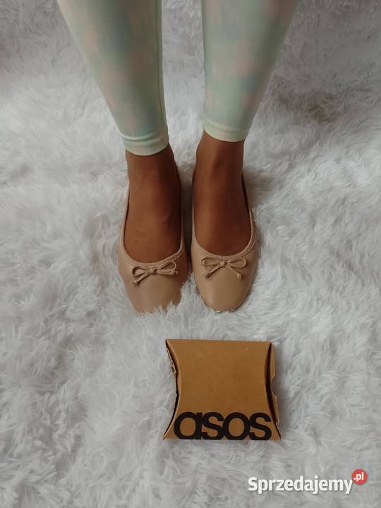 39UK9 ASOS Design Beżowe baleriny biznesowe z Kraków sprzedam
