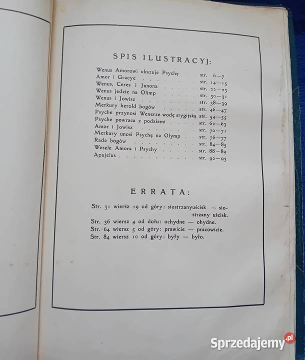 Apuleius Amor i Psyche Przekład L Rydla Kraków Koźminek