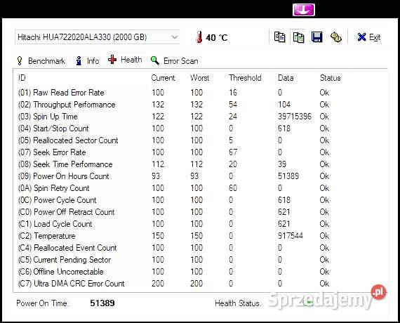 Hitachi Ultrastar 2TB 7200RPM 32MB 35 Pojemność 2000 Gubin