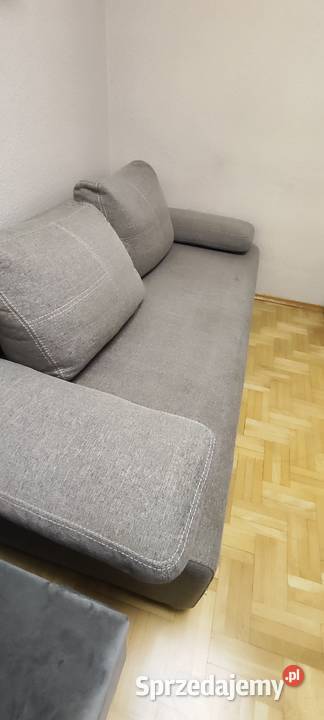Kanapa rozkładana szara 80cm Kielce