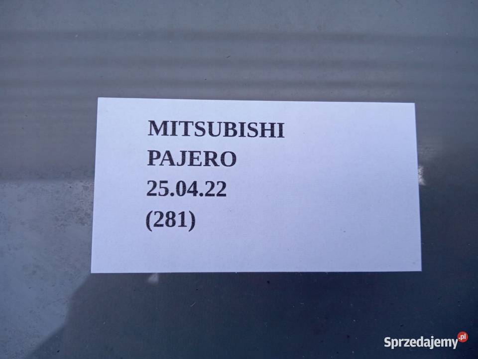 SZYBA DRZWI LEWY PRZÓD MITSUBISHI PAJERO szyby Karoseria