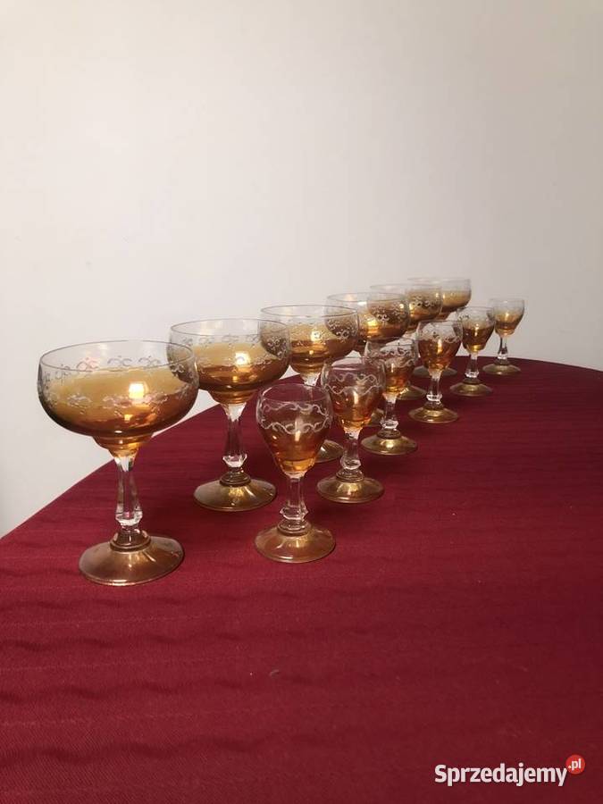 66 kmpl kieliszki do szampana i likieru styl Art Kraków