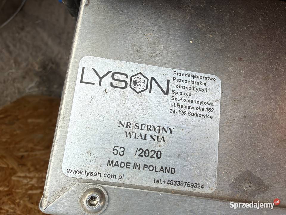 Wialnia do pyłku Łysoń WPM 3213 2020 Pszczelarstwo