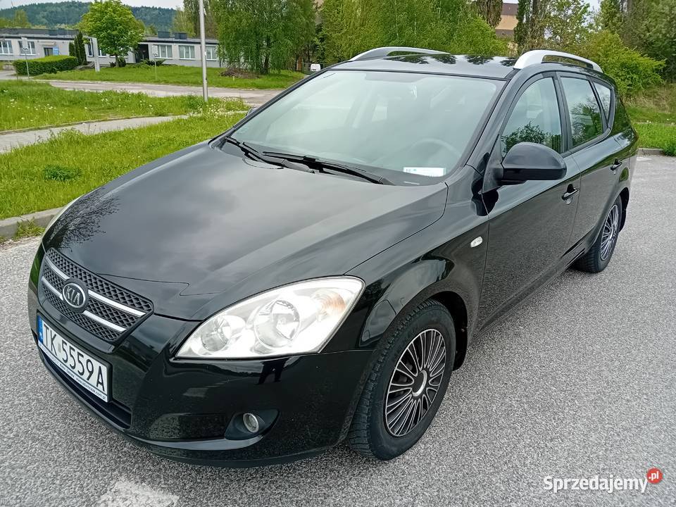 Kia Ceed SW 16 CRDI 116 2008 czarny Cee'd SW Kielce
