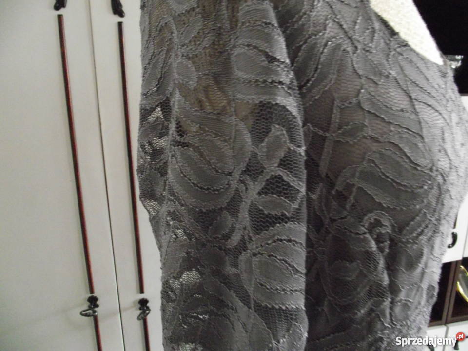 SEXI KORONKOWA SUKENKA SZARO SREBRNA r 42 sprzedam