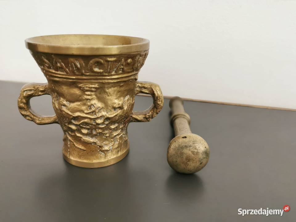 Moździerz Stary Masywny moździerz mosiężny Pozostałe Rzeszów