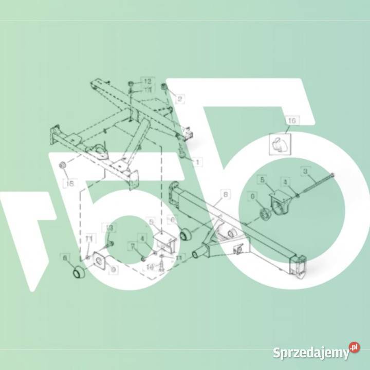 Zwrotnica H174080 Oś kompletna AH230713 H201111 Wilkowo sprzedam