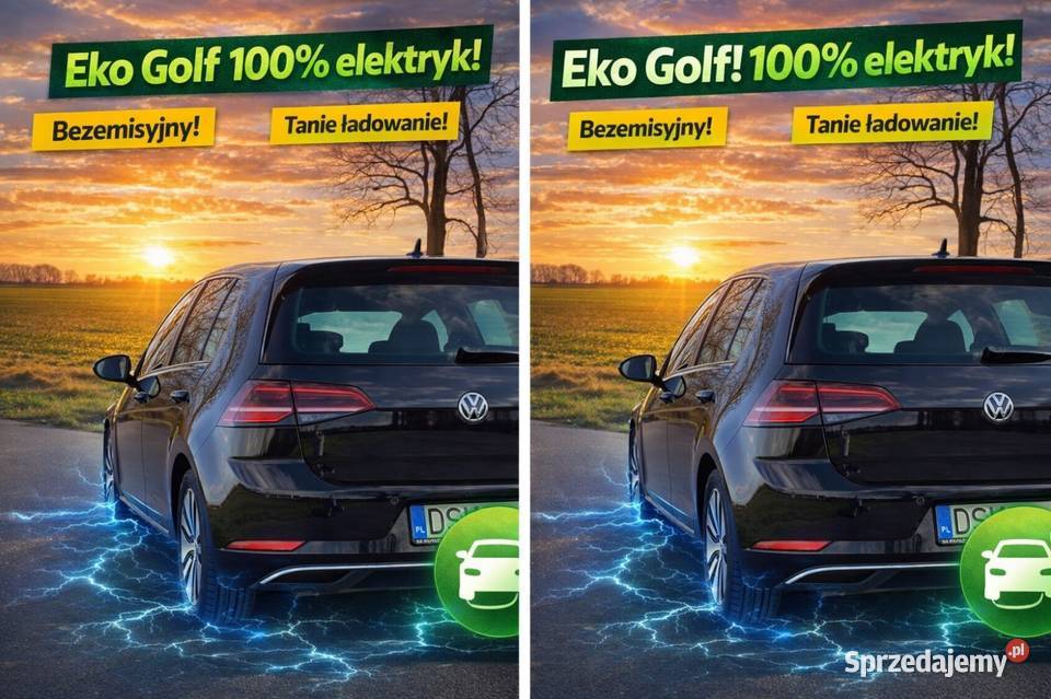 VW Golf 7 VII EGOLF 2020r Mieszczuch Golf Motoryzacja Środa Śląska