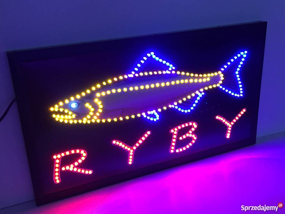 RYBY reklama LED 68x38 zewnętrzna NOWA zachodniopomorskie