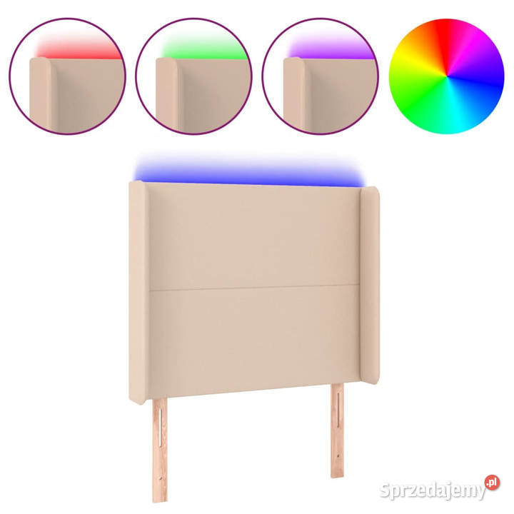 Zagłówek do łóżka z LED cappuccino 93x16x118128 Warszawa