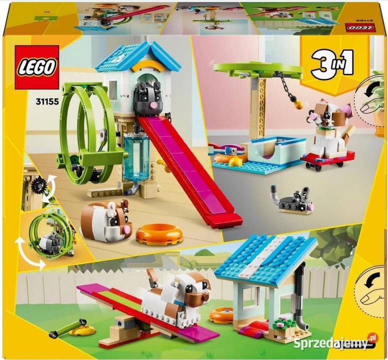 LEGO 31155 Creator 3 w 1 Kołowrotek chomików śląskie