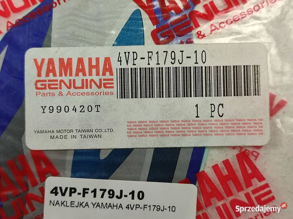 NAKLEJKA BWS PRAWY ZADUPEK YAMAHA YW100 BWS 4VPG