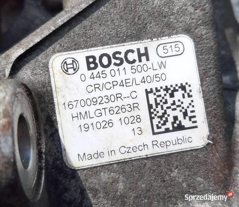 RENAULT OPEL NISSAN POMPA WTRYSKOWA 0445011500LW Trzciel
