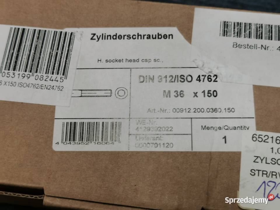 TOOLCRAFT 115203 śruby z łbem walcowym M36 Wrocław