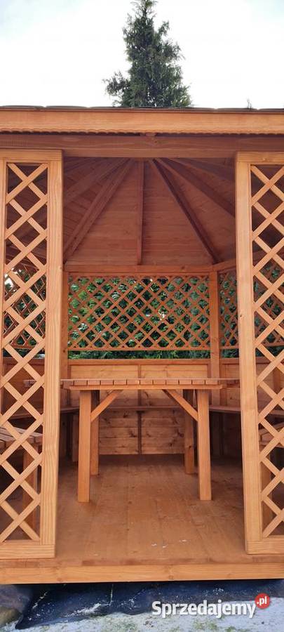 Altana altany ogrodowe sześciokątne wiaty Domki Maków Podhalański