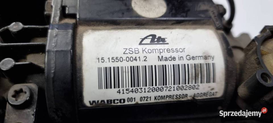 KOMPRESOR ZAWIESZENIA AUDI S8 D3 4E0616005G Lipno
