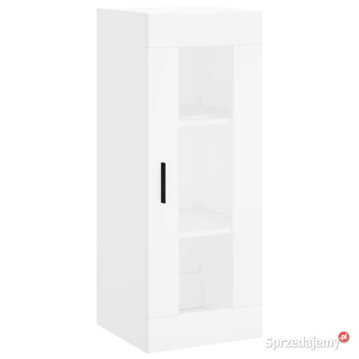 Wysoka szafka biała 345x34x180 materiał mazowieckie Warszawa