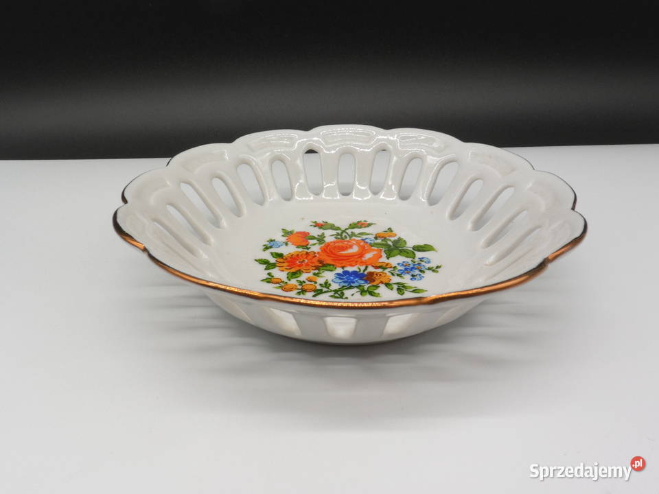Paterka porcelanowa ażurowa Lippelsdorf Raszków