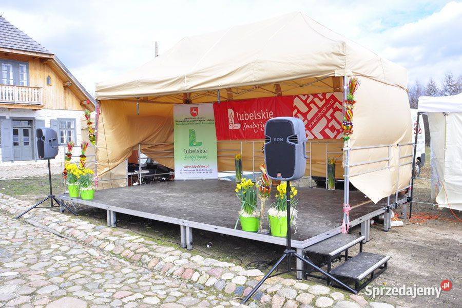 Namioty ekspresowe wynajem montaż transport Lublin