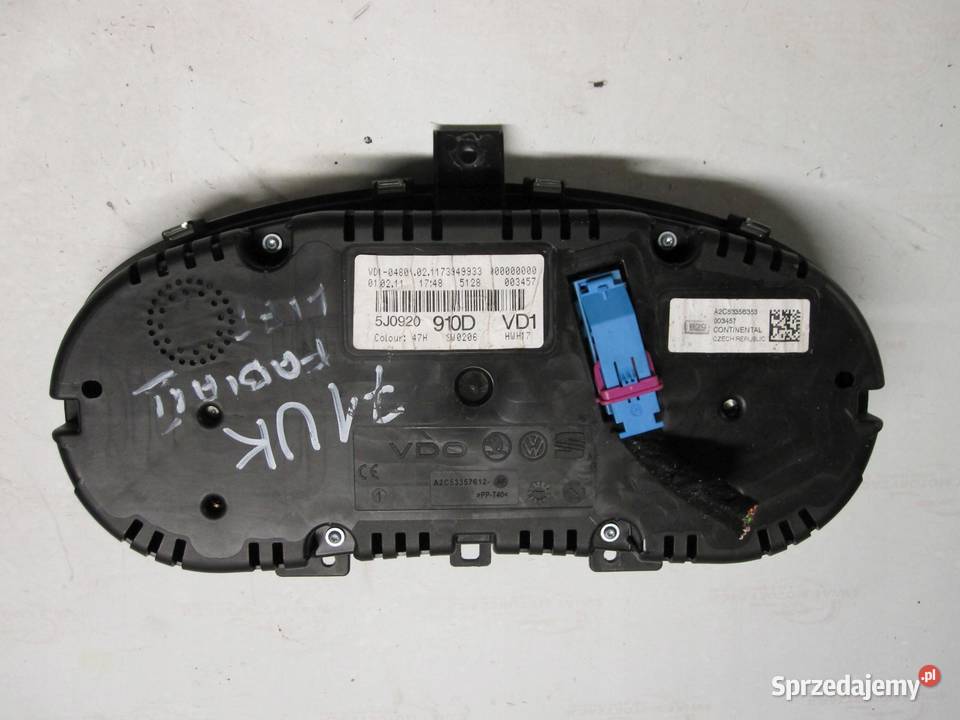 SKODA FABIA II LIFT 16 TDI 11r licznik zegary świętokrzyskie