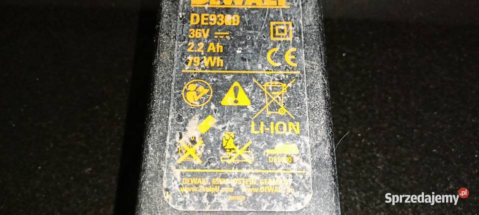 Bateria DeWalt 36v 22ah Sędziszów