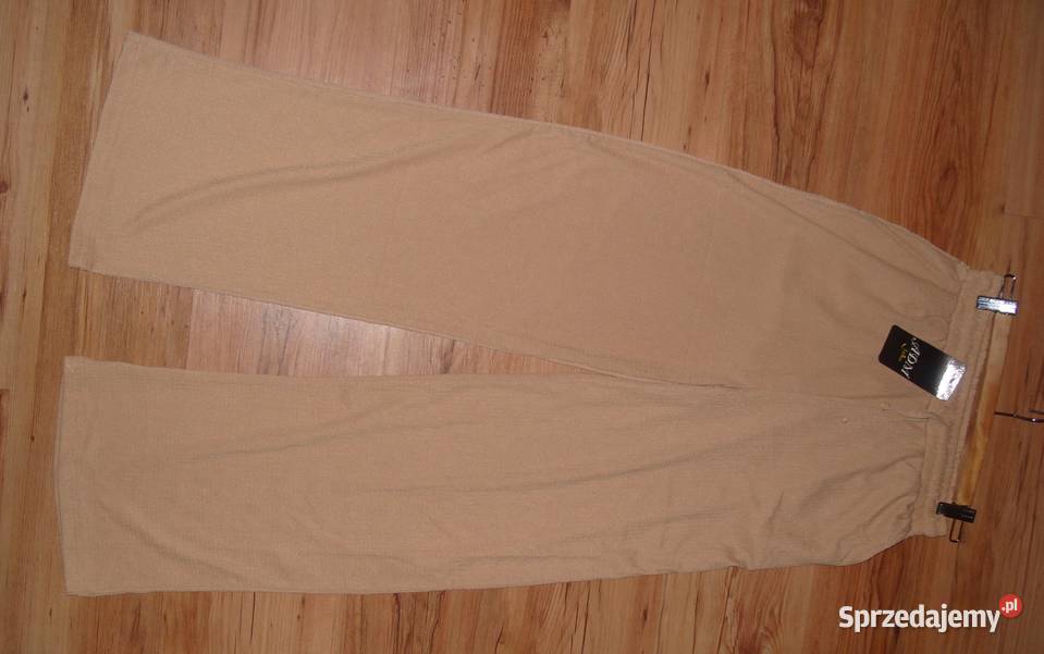 ADAM NOWE szerokie spodnie Capucino r L XL Spodnie Rawicz