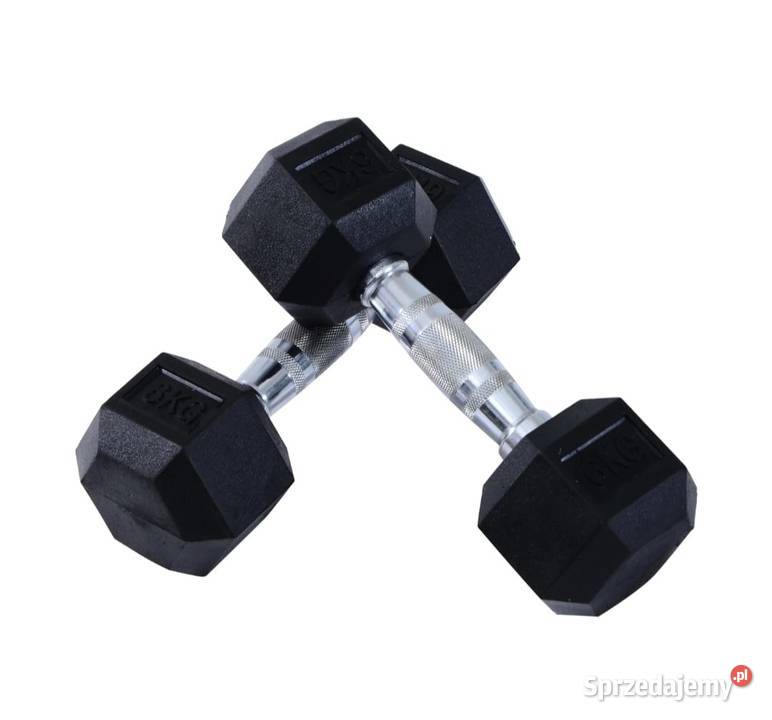 Zestaw 2 gumowych hantli Fitness Metalowa guma Brzesko sprzedam