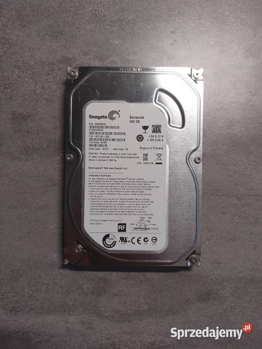 Seagate Barracuda 500GB 16mb cache 7200rpm sata 3,5” Kraków sprzedam