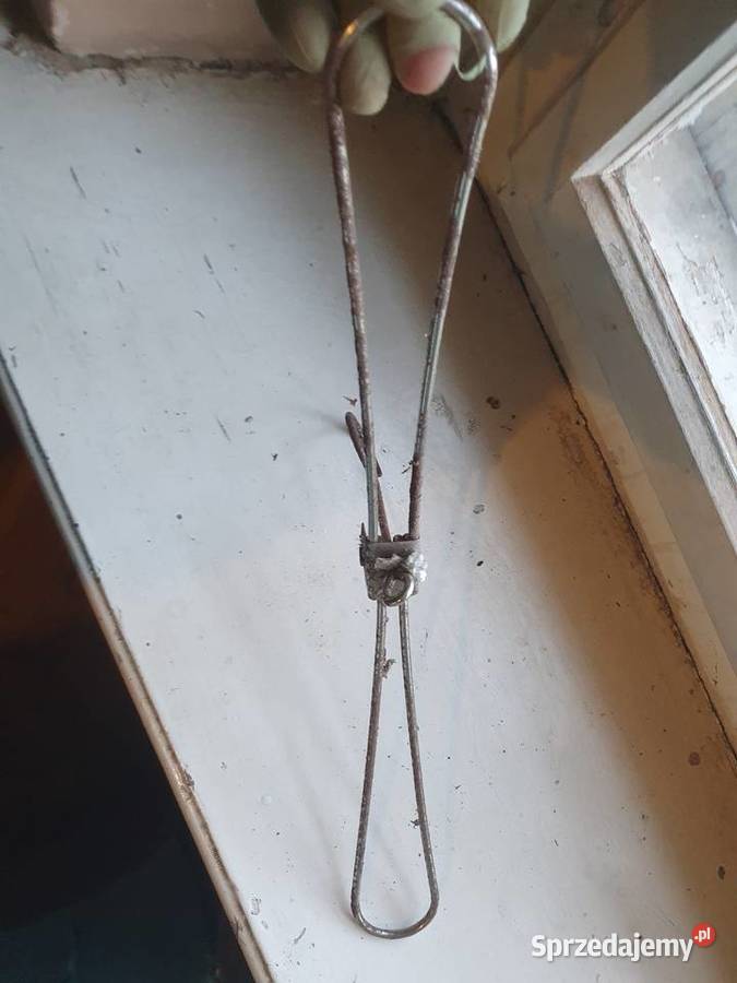 Metalowy wieszak składany ubraniowy vintage PRL Antyki Warszawa
